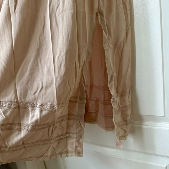 Blush Satin Slip Negligee - Picture 2 of 2